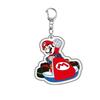 Акриловый брелок Super Mario Мультяшная фигурка Подвеска Super Mario Многослойный стиль Коллекционный Подарок, разработанный для фанатов