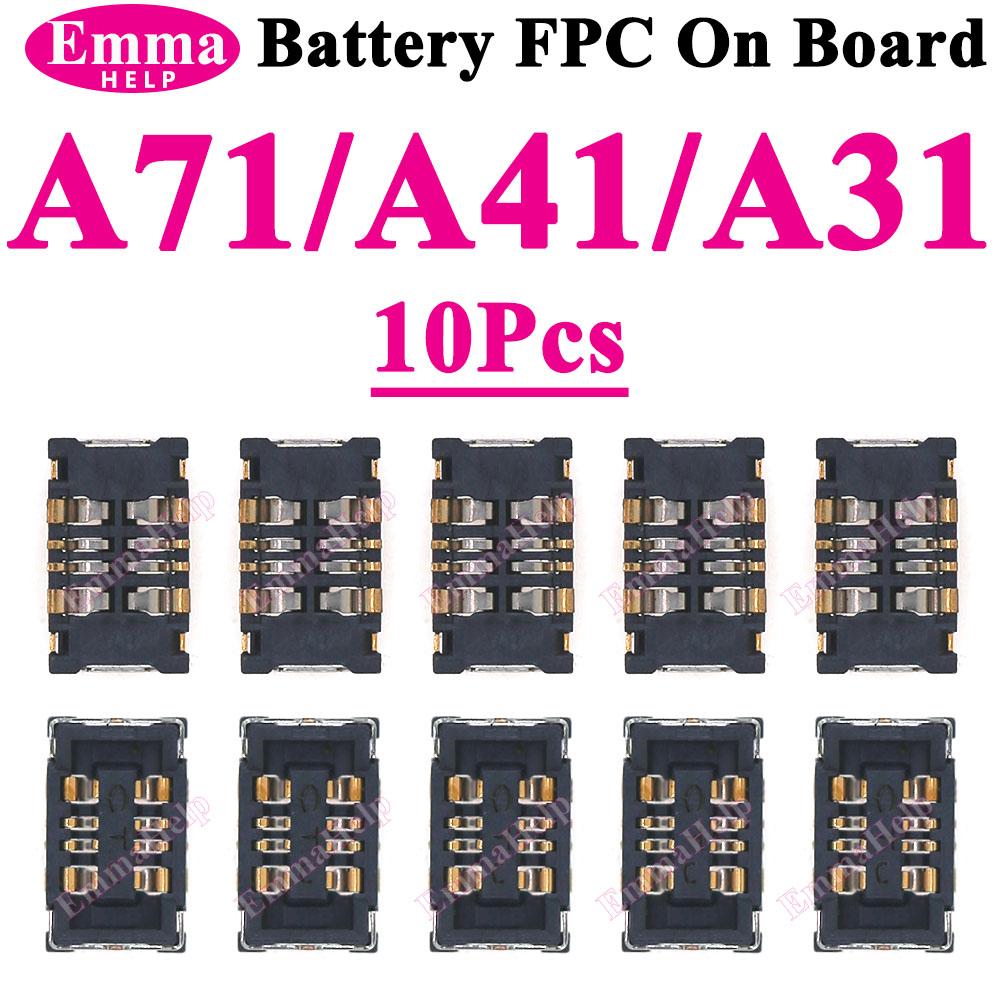 10 шт. Разъем FPC для аккумулятора для Samsung A52 A32 A22 A52s A72 A71 A31 A51 A50s A30s A10 A20 A20e Встроенный внутренний контактный штекер с зажимом