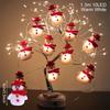 Santa Claus Christmas LED Garland String Lights Merry Christmas Decor For Home 2024 Christmas Tree Ornament New Year Gifts 2025