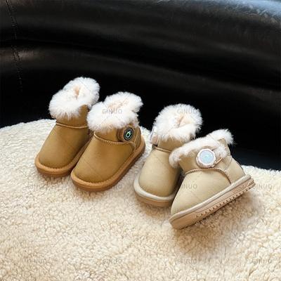 Зимние ботинки для мужчин и женщин, утолщенные ботинки средней высоты, осенние и зимние нескользящие короткие ботинки