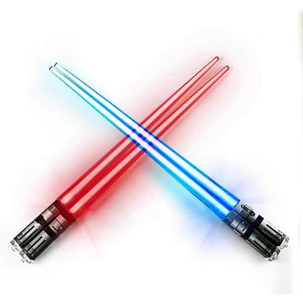 Lightsaber Led Light Up Chopsticks (2 Pair, Red & Blue)0 Edition 26-27s