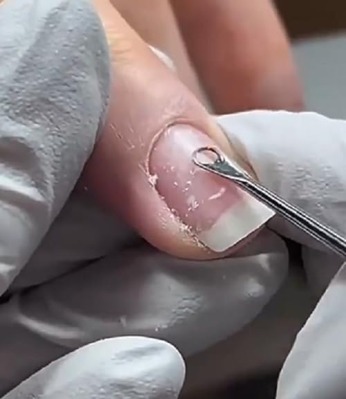 Профессиональный уход за ногтями Стальной пушер для кутикулы и нейл-арта, Двусторонний пушер, Материалы, QT-173 (Серебряный)