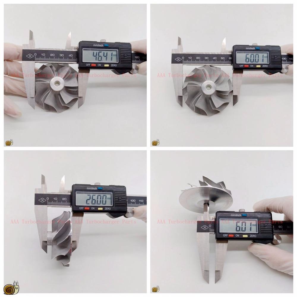 GT2860R Ball Bearing Turbo Compressor Wheel 46.5x60mm Supplier AAA Turbocharger Parts