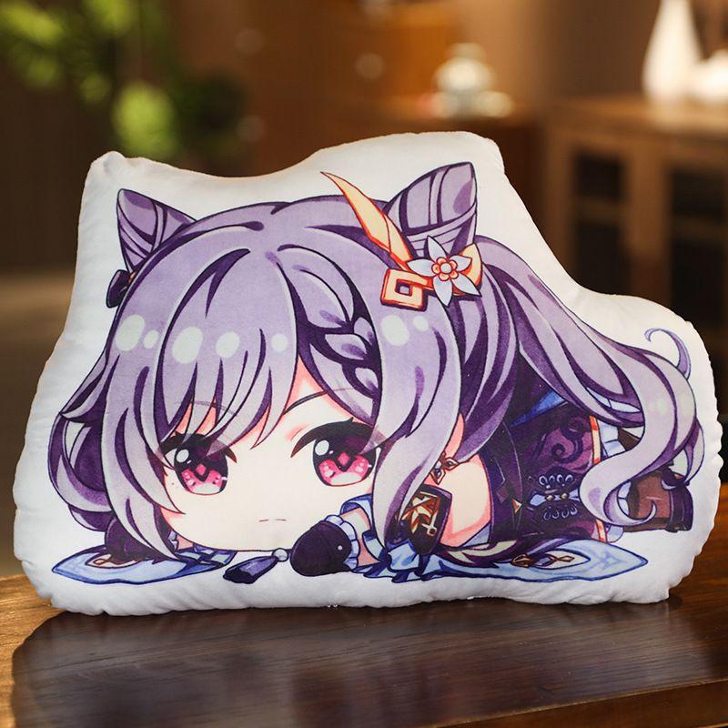 Genshin Impact Game Paimon Cosplay Plush Doll Pillow Stuffed Bed Cosplay Cushion