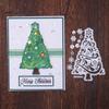 Форма рождественской елки тиснение вырубной штамп DIY трафарет скрапбукинг открытка форма декор