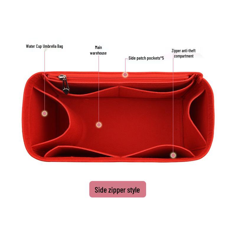 Фетровый органайзер для внутренней сумки: Многомодельное решение для косметики и хранения