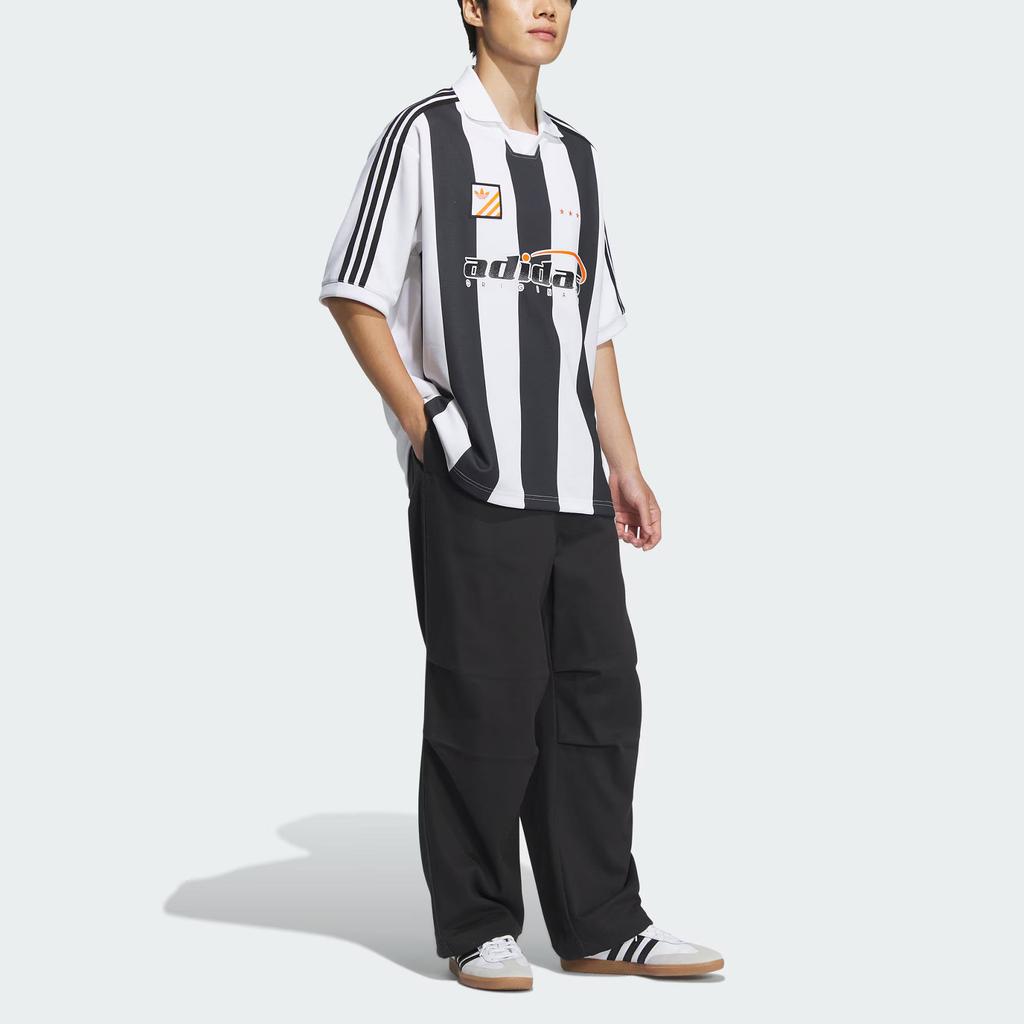 adidas Оригинальные тканые брюки Spo, повседневные, удобные, свободные, трикотажные, спортивные, мужские, низ, цвет черный, темно-индиго JC6847