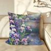 Art ffashion IIris Cushion Cover Pillow Case Antidustmite Pillowcase Silky Short Plush Sofa Cushion Cover hot