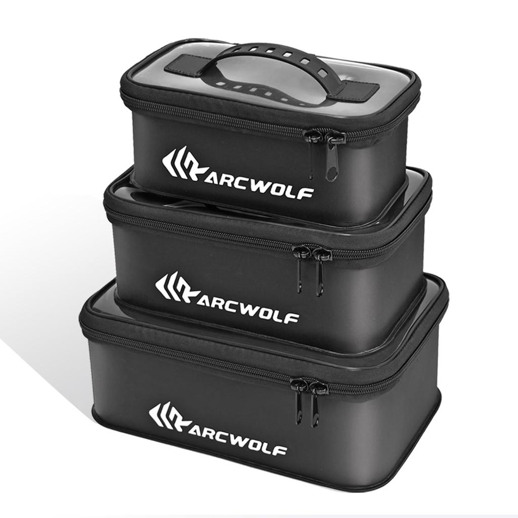 ARCWOLF EVA Ящик для рыболовных снастей Набор из 3 предметов Прозрачная крышка Водонепроницаемый кейс для хранения приманок Tenya Egi Tai Rubber Многофункциональный органайзер для снастей
