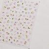 Charming Petal Flower Colorful Wildflowers Daisy Leaves 5D Relief Self Adhesive Nail Art Sticker Decoration Manicure Decal DIY