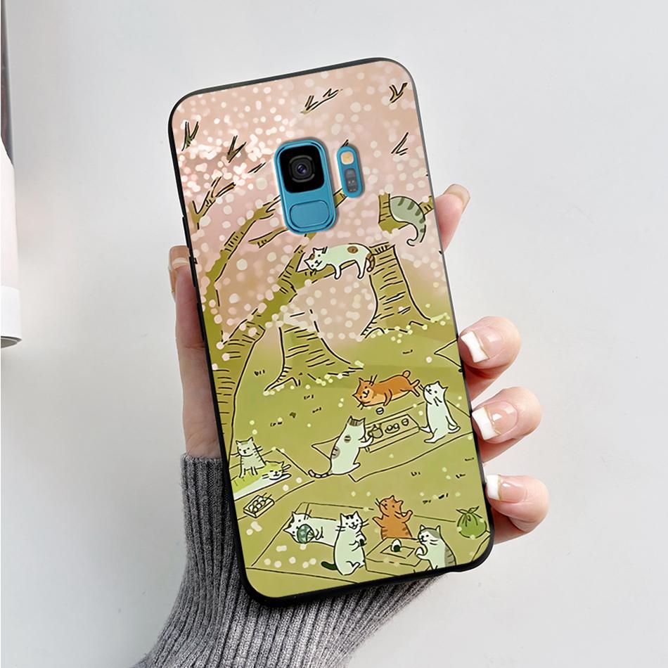 Case For Samsung Galaxy S9 S 9 Plus Phone Cover Cute Cat Cartoon Bear Frog Soft TPU Coque For Samsung S9 Bumper S9+ S9PLUS Funda