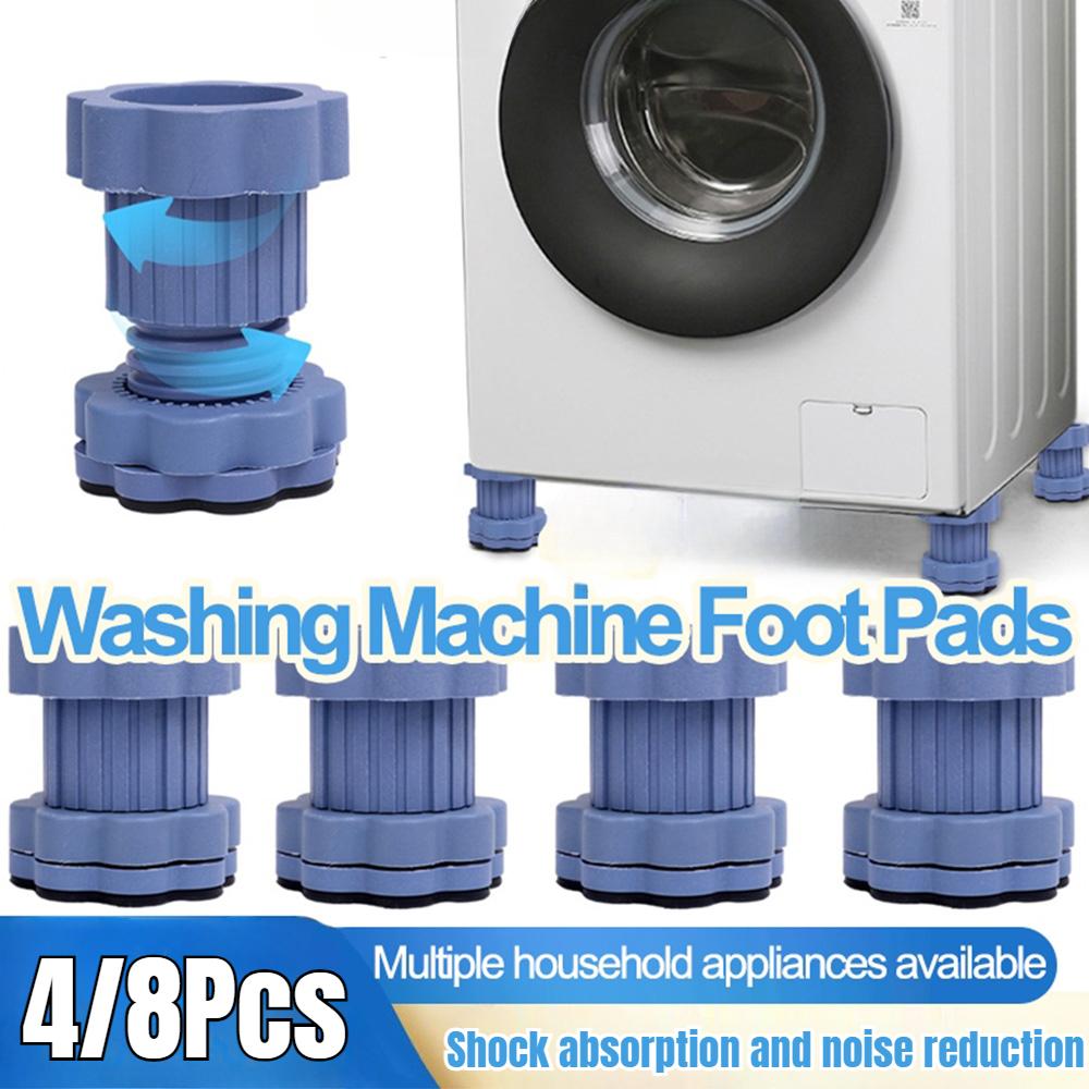 Подставки для ножек стиральной машины, амортизаторы для холодильника, регулируемая высота, антивибрационные подставки для ножек, подставка для мебели, резиновый коврик