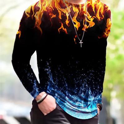 Мужские футболки с длинными рукавами в готическом уличном стиле в стиле хип-хоп и рок, весенне-осенние топы с 3D принтом, молодежные жизненные топы, футболки размера плюс 6XL