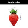 Ручная работа Кристальный клубничный орнамент Стеклянный фрукт Миниатюрная фигурка Пресс-папье для украшения гостиной или офиса