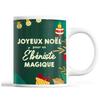 Кружка - Noël Ébéniste homme - Керамика - Печать с двух сторон - 325 мл - Зеленый