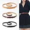 Модный женский тонкий ремень в корейском стиле с пряжкой из сплава - идеально подходит для юбок и маленьких костюмов