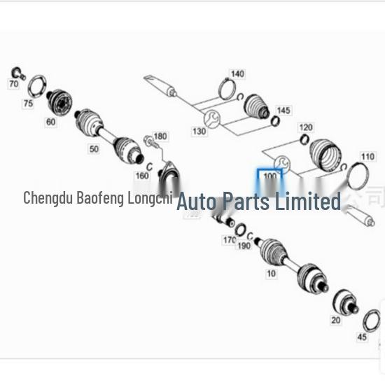 Пыльник ШРУСа наружного переднего моста Mercedes-Benz W176 A2423301300