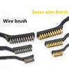 Щетка из стальной проволоки и щетка из латунной проволоки Щетки для чистки газовой плиты Кухонный инструмент Щетки из металлического волокна Железная щетка Инструменты для уборки дома