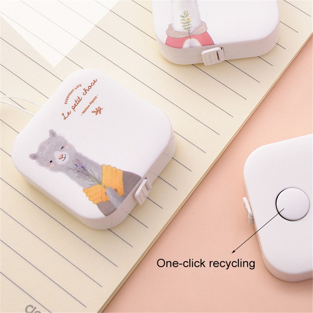 Новая креативная ткань для изготовления выдвижной ленты для диеты, милая швейная измерительная линейка, рулетка с альпакой