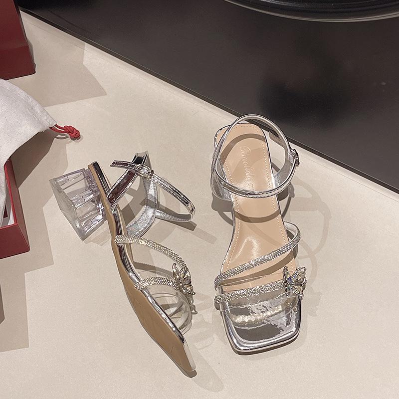 Одно слово с босоножки на высоком каблуке женская новая летняя одежда с юбкой темпераментная модная универсальная толстый каблук римская мягкая подошва