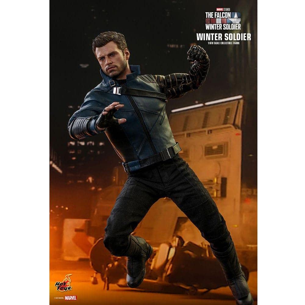 TV Шедевр Сокол и Зимний Солдат Зимний Солдат Фигурка Масштаб 1/6 Черный