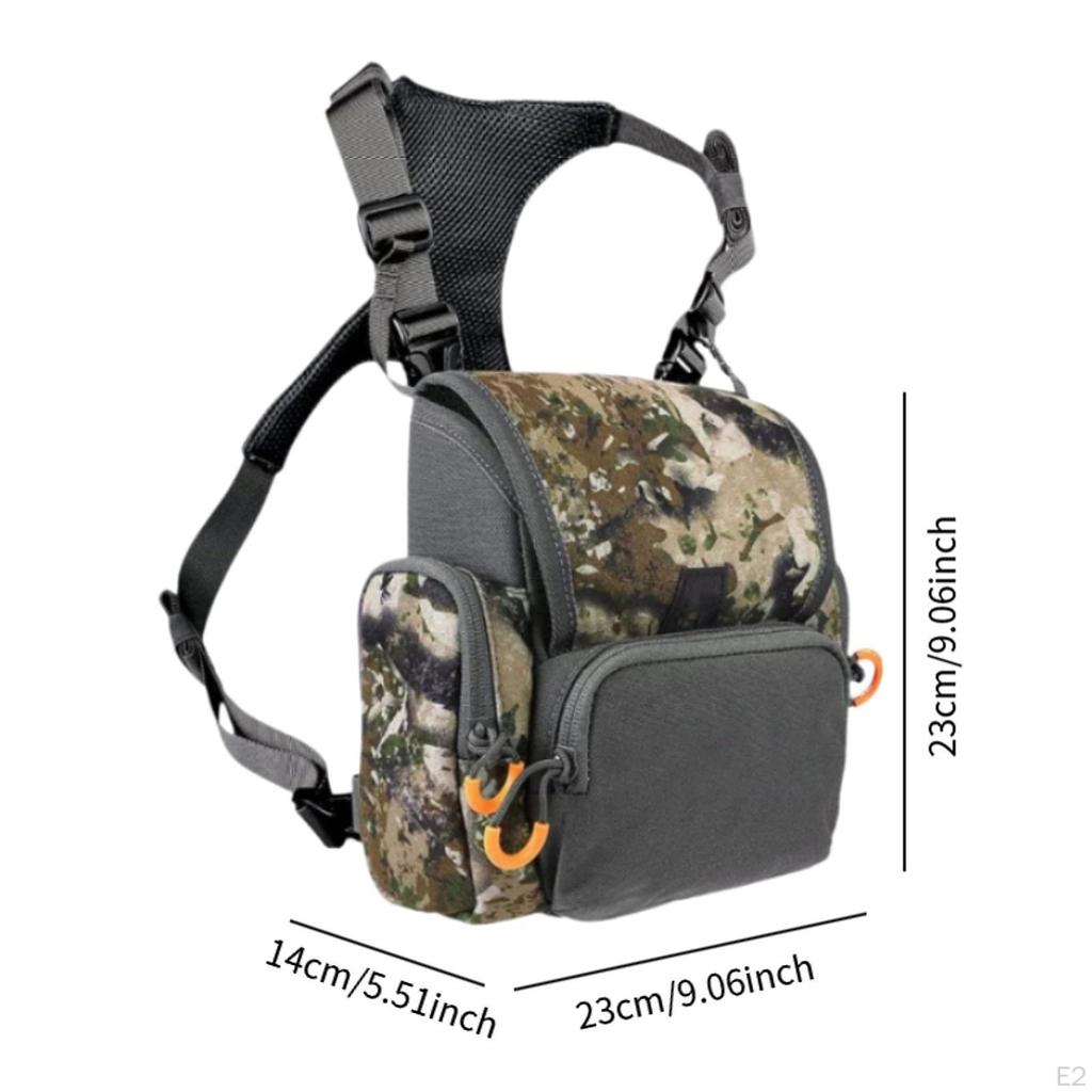 Сумка для переноски бинокля на грудь, регулируемый водонепроницаемый, большой емкости, ударопрочный, портативный