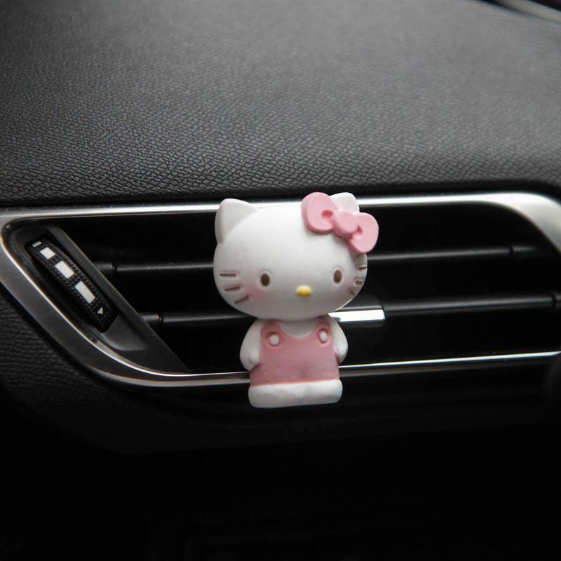 Cute Cartoon Hello Kitty Couple Doll Car Aromatherapy Car Air Conditioner Air Outlet Fragrance Fancy Fragrant Stone