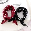 New Fashion Dots Silk Square Scarf Women 50cm Neck Head Scarfs Office Lady Hair Kerchief Shawl Head Tie Handkerchief