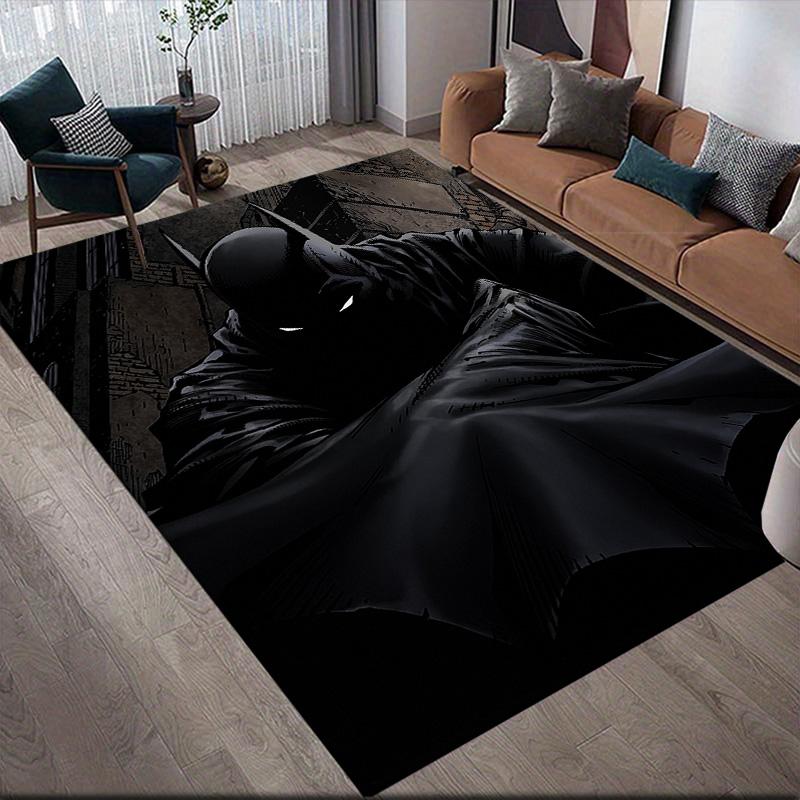 Batman Multi-Pose Anti-Slip Floor Mat, Rectangular Carpet for Home Game Zone & Living Area