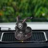 Gothic Duck Figurine Punk Deathrock Satanic Black Duck Resin Statue Sculpture Home Office Desktop Decoration Halloween Party Ornament
