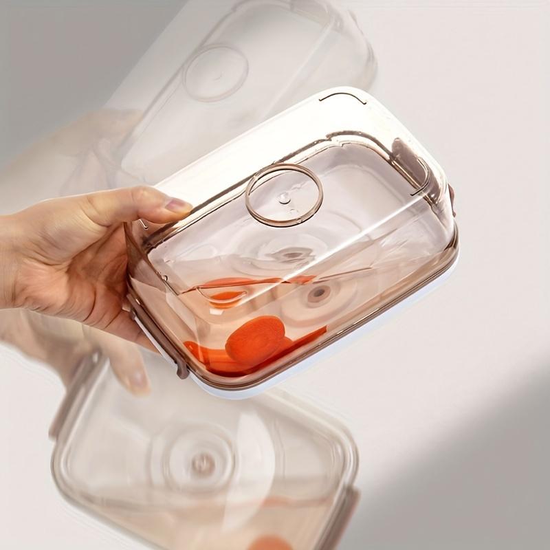 Вакуумная герметичная коробка без BPA, идеально подходит для фруктов, овощей и приготовленных блюд, идеально подходит для кафе, ресторанов и домашнего использования, большая емкость, изготовлена из пластика