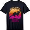 Girl Who Loves Jesus And Ferrets - Christian Woman T-Shirt