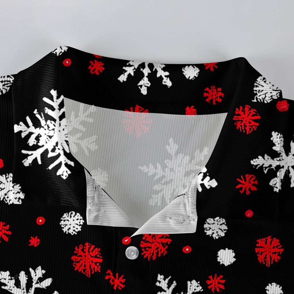 Men's Casual Style Solid Color Loose Shirt Long-sleeved Top