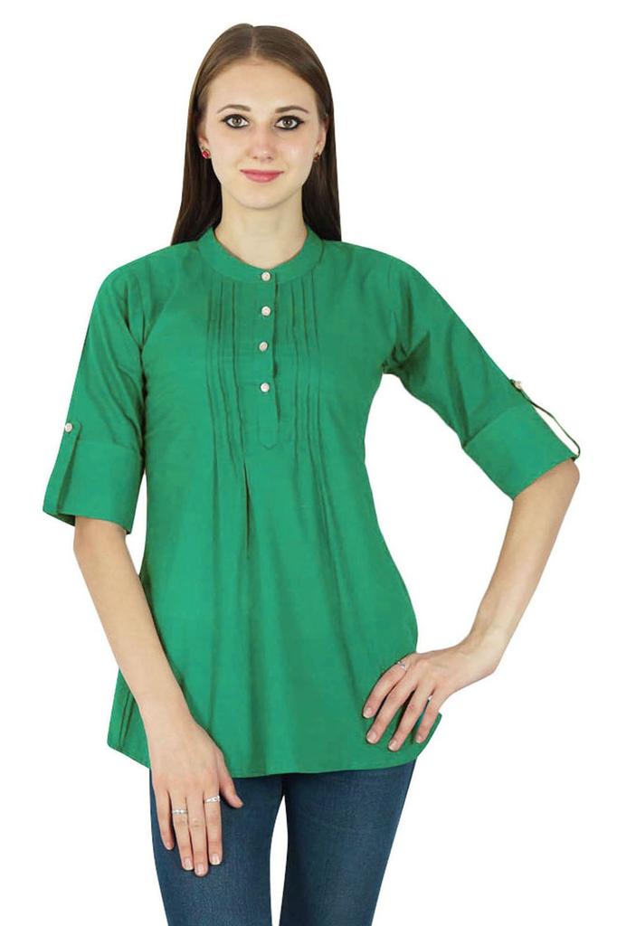 Boho Top Dress Solid Wear Casual Tunic Women Clothing Cotton Summer Sundress