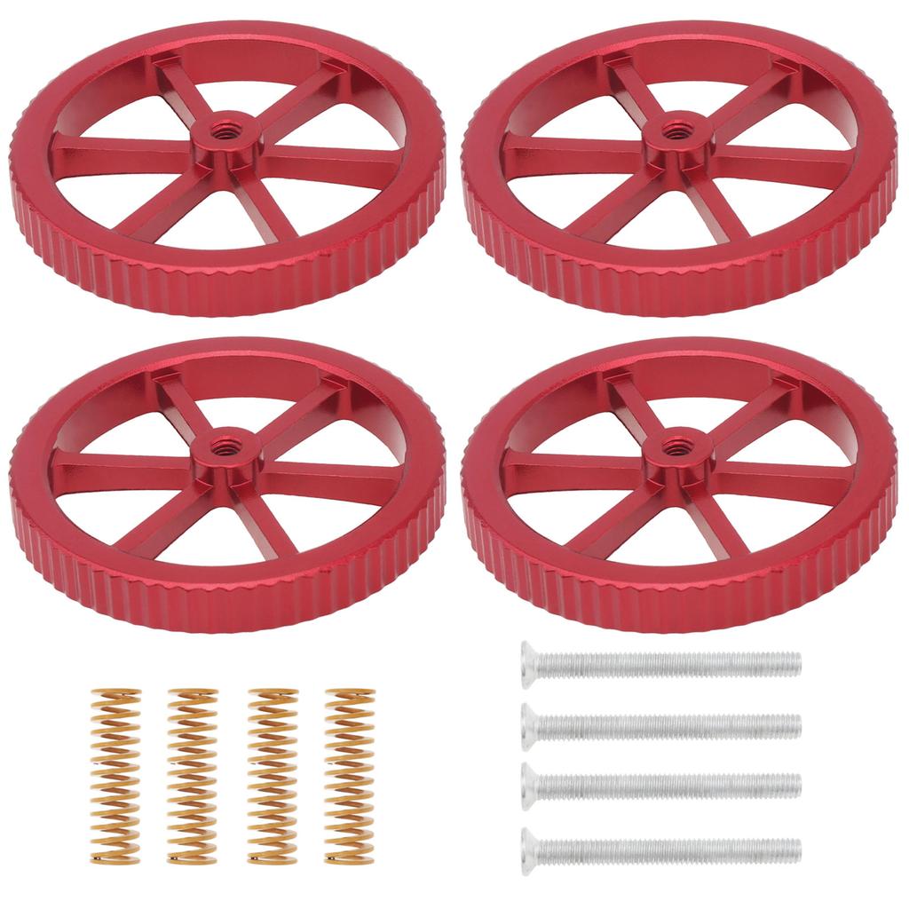 4 шт. алюминиевая ручная выравнивающая гайка, подходит для Creality/Ender 3/5 CR 10/20 серии/3D-принтера