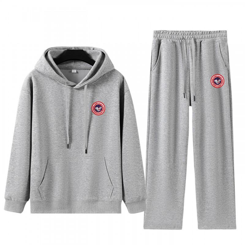 2025 Winter Hoodie Tracksuit Set Men Women Letter Print Fleece Lined Thick Casual Sportswear