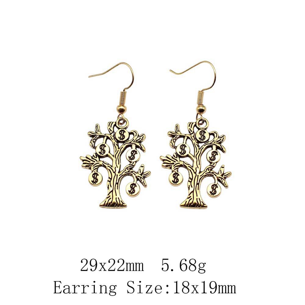 Graduation Kawaii Earrings Plant Tree Of Life Drop & Dangle Earring Art Supplies Long Earrings For Women