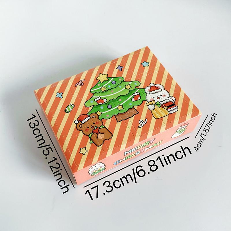 1 шт. Рождественские подарочные упаковочные коробки, рождественский сюрприз, глухая коробка, 12 ячеек, детский обратный отсчет, адвент-календарь, коробка, проткнутая пальцем