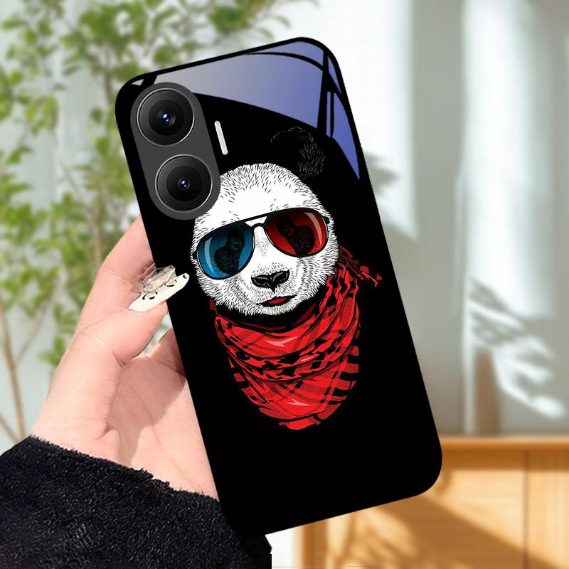 Для Xiaomi POCO F7 Чехол-крышка Роскошные Чехлы для Телефона из Закаленного Стекла Для POCO F 7 POCOF7 Задний Бампер Чехол-футляр Защитная Оболочка