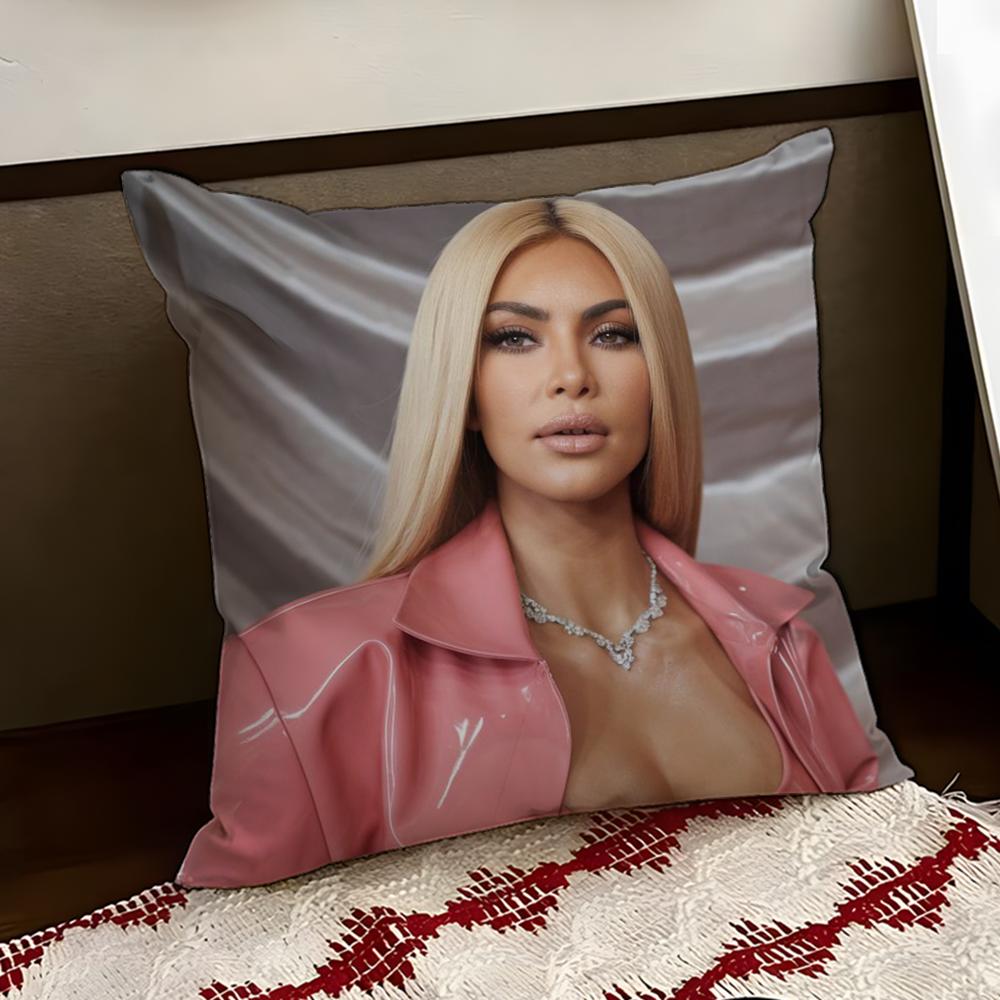 KKim KKardashianS Cushion Cover Reversible Soft Durable Pillow Cover Home Car MultiScene Use for Daily Comfort