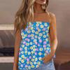 Топы-трубы для женщин, милая сексуальная футболка без рукавов с открытыми плечами и принтом