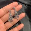 Fashion Christmas Tree Zircon Crystal Star Silver Color Earrings Stud Dangle Xmas Jewelry Women Party Gift Hot Sale 2026
