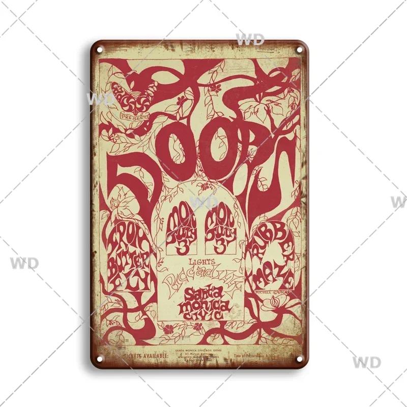 Ретро Винтажный Металлический Жестяной Знак Рок-н-Ролл Группы - The Doors ZZTOP Queen Музыкальный Постер, Настенный Декор Табличка