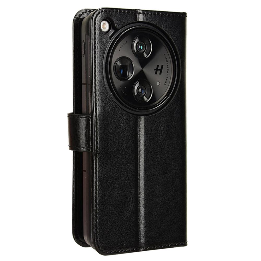 For Oppo Find N3 5G/OnePlus Open Wallet Case Folio Flip PU Leather Cover Crazy Horse Texture