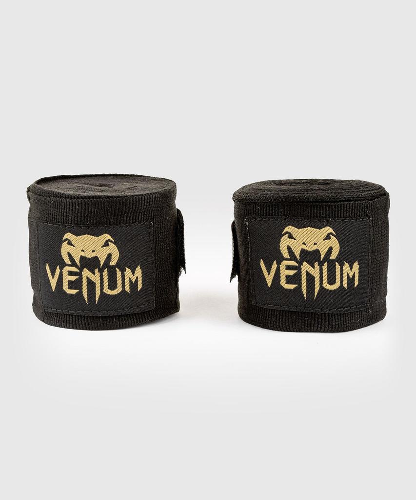 Venum Boxing Wraps - Black/Gold Bandages 2.5m