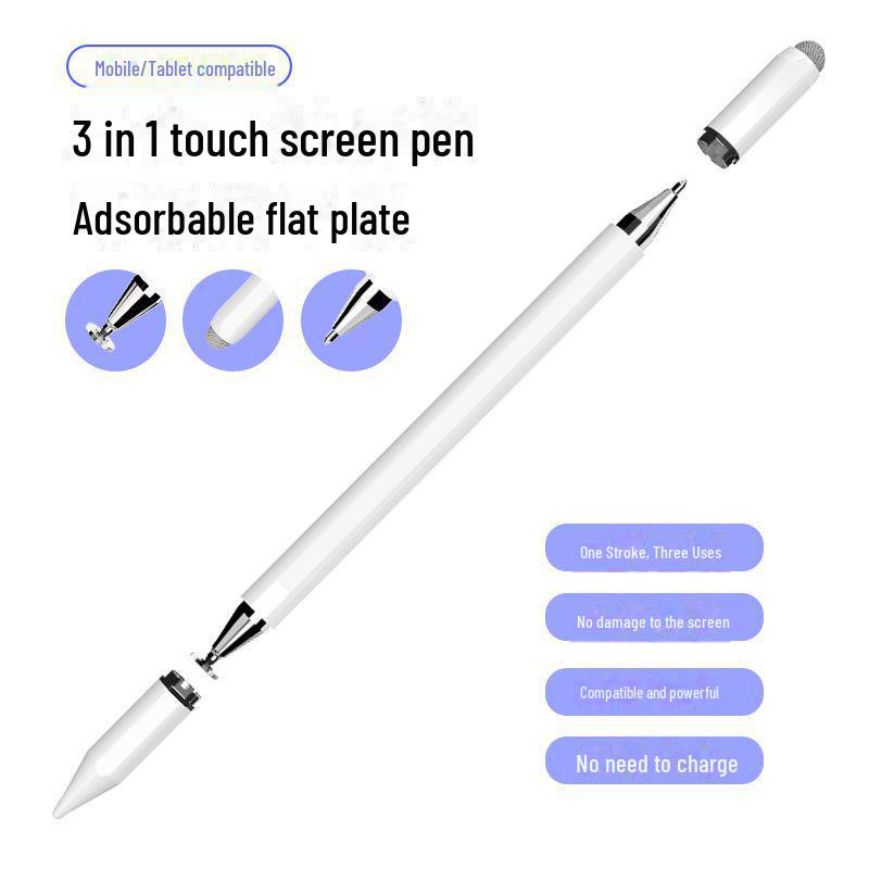 Magnetic Multi-Function Metal Stylus for Touch Screens (Apple & Huawei Compatible)