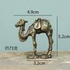 1Pcs Creative Copper Plated Camel Ornaments Office Desktop Tea Pet Ornaments Crafts Gifts Hand Playing Items