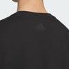adidas Повседневная футболка с круглым вырезом и коротким рукавом, унисекс, черная JI9081