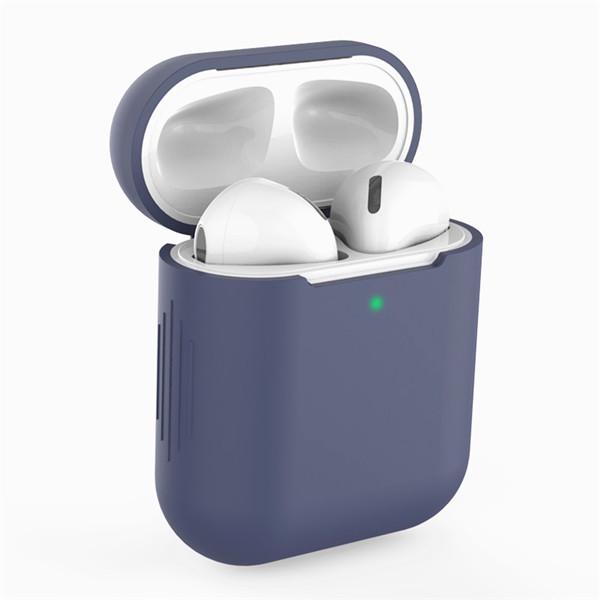Силиконовый защитный чехол для наушников Airpods, универсальный чехол с защитой от падения 1, 2 поколения