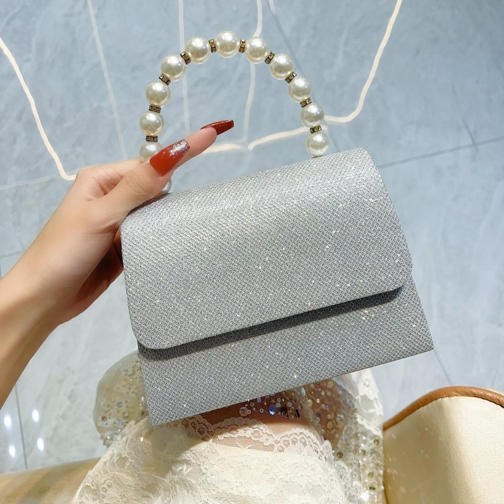 Diamond Square Handbag Women's Water Diamond Banquet Bag Socialite Cheongsam Small Bag